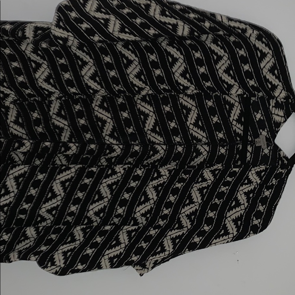 Black and white cardigan